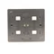 SIMON 54 Quadruple surface-mounted socket outlet with earthing schuko with shutters Scandinavian version 16A 230V quick connectors anthracite