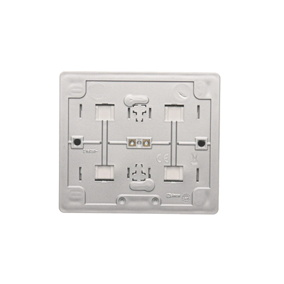 SIMON 54 Quadruple surface-mounted socket outlet with earthing schuko with shutters Scandinavian version 16A 230V screw terminals silver matt