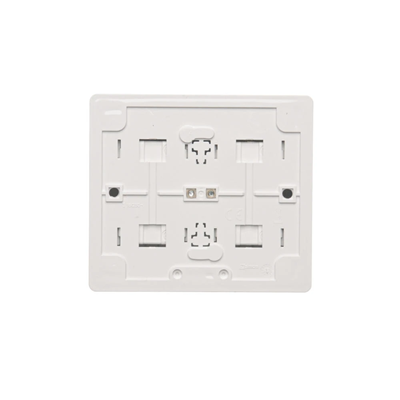 SIMON 54 Quadruple surface-mounted socket outlet with schuko earthing and shutters, Scandinavian version 16A 230V white screw terminals