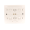 SIMON 54 Quadruple surface-mounted socket outlet with shutters, Scandinavian version, 16A 230V, white quick connectors