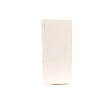 SIMON 54 Quadruple surface-mounted socket outlet with shutters, Scandinavian version, 16A 230V, white quick connectors