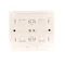 SIMON 54 Quadruple surface-mounted socket outlet with shutters, Scandinavian version, 16A 230V, white quick connectors