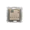 SIMON 54 Regulador de temperatura con display sensor temperatura interno (módulo) 16A 230V oro mate