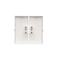 SIMON 54 Rocker with window for switches and double push-buttons with backlight antibacterial white