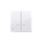 SIMON 54 Rocker with window for switches and double push-buttons with backlight antibacterial white