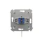 Simon 54 Roller shutter key switch, 1-pole, 3-position "I-0-II", 2 N/O contacts, 5A, 250~. Key removable in any position; matt bronze