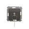Simon 54 Roller shutter key switch, 1-pole, 3-position "I-0-II", 2 N/O contacts, 5A, 250~. Key removable in any position; matt bronze