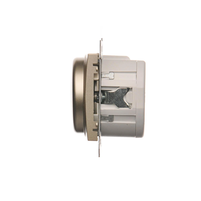 SIMON 54 Rotační stmívač pro stmívatelné LED (modul) 230V 5-250W matná zlatá