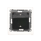 SIMON 54 Schuko socket for IP44 version with shutters with gasket, transparent flap, brown matt