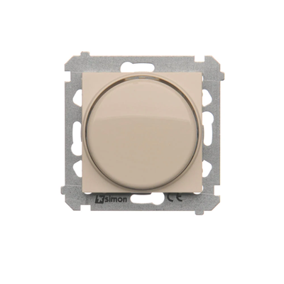 SIMON 54 Ściemniacz obrotowy do LED ściemnialnych (moduł) 230V 5-250W kremowy