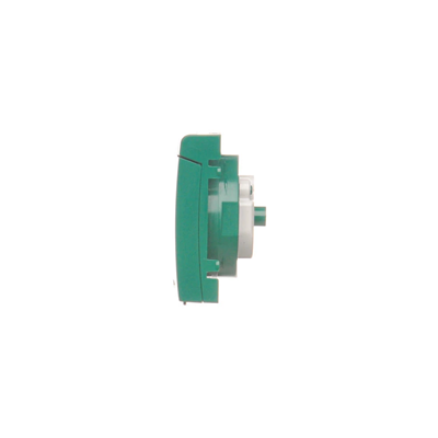 SIMON 54 Socket cover for the IP44 version with green shutters and a green flap