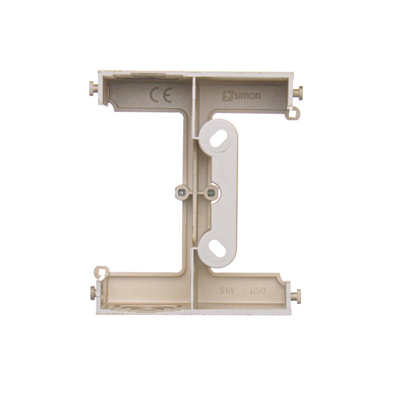 SIMON 54 Surface-mounted box - an extension element for a single box folded to multiple frames, golden matt, metallised