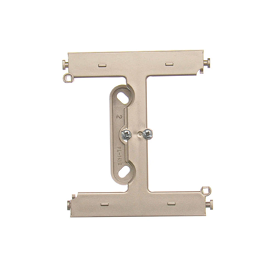 SIMON 54 Surface-mounted box - an extension element for a single box folded to multiple frames, golden matt, metallised