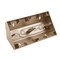 SIMON 54 Surface-mounted corner box, 2-gang metallised gold mat