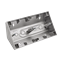 SIMON 54 Surface-mounted corner box, 2-gang metallised silver mat