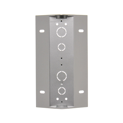 SIMON 54 Surface-mounted corner box, 2-gang metallised silver mat