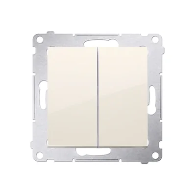 SIMON 54 Svíčkový spínač pro verzi IP44 (modul) 10AX 250V rychlospojky krémové