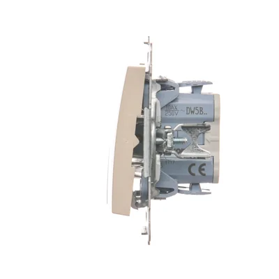 SIMON 54 Svíčkový spínač pro verzi IP44 (modul) 10AX 250V rychlospojky krémové