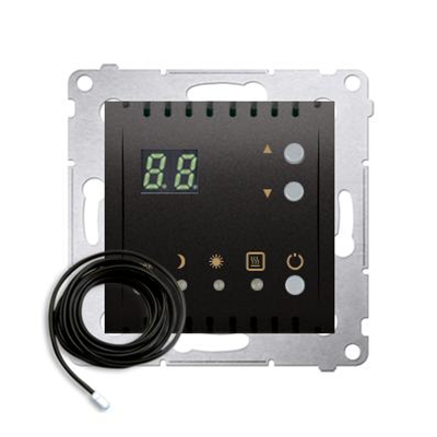 SIMON 54 Temperature controller with display external temperature sensor (module) 16A 230V anthracite