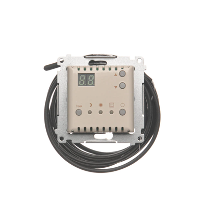 SIMON 54 Temperature controller with display external temperature sensor (module) 16A 230V cream