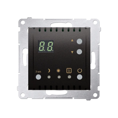 SIMON 54 Temperature controller with display internal temperature sensor (module) 16A 230V anthracite