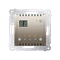 SIMON 54 Temperature controller with display internal temperature sensor (module) 16A 230V gold mat