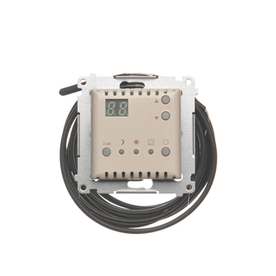SIMON 54 Temperaturregler mit Display externer Temperatursensor (Modul) 16A 230V Creme