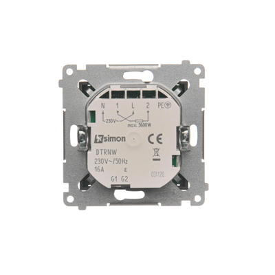 SIMON 54 Temperaturregler mit Display interner Temperatursensor (Modul) 16A 230V Anthrazit