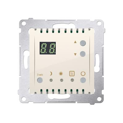 SIMON 54 Temperaturregler mit Display interner Temperatursensor (Modul) 16A 230V Creme