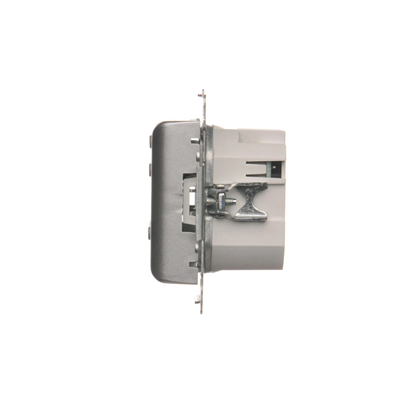 SIMON 54 Temperaturregler mit Display interner Temperatursensor (Modul) 16A 230V Silber matt
