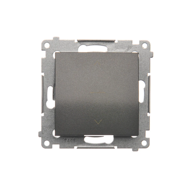 SIMON 54 Three-position shutter switch 1-0-2 (module) anthracite