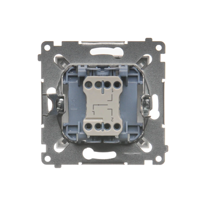 SIMON 54 Three-position shutter switch 1-0-2 (module) matt silver