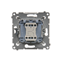 SIMON 54 Three-position shutter switch 1-0-2 (module) matt silver
