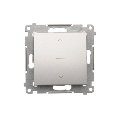 SIMON 54 Three-position shutter switch 1-0-2 (module) matt silver