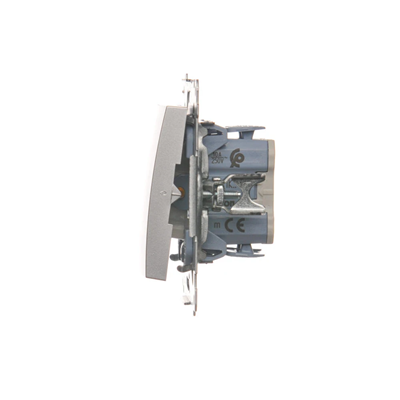 SIMON 54 Three-position shutter switch 1-0-2 (module) matt silver