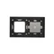 SIMON 54 TOUCH Dalle tactile 2 modules 1 champ tactile + 1 trou hardware brouillard argent