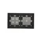 SIMON 54 TOUCH Dalle tactile 2 modules 1 tablette tactile + 4 tablettes tactiles silver mist