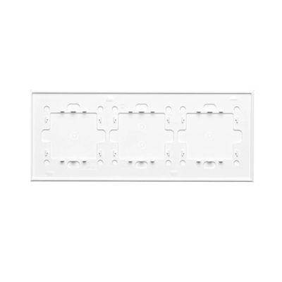 SIMON 54 TOUCH Dalle tactile 3 modules 1 tablette tactile + 2 tablettes tactiles verticales + 1 tablette tactile blanc nacré