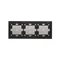 SIMON 54 TOUCH Dalle tactile 3 modules 1 tablette tactile + 2 tablettes tactiles verticales + 1 tablette tactile silver mist