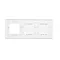 SIMON 54 TOUCH Dalle tactile 3 modules 1 tablette tactile + 2 tablettes tactiles verticales + 1 trou pour accessoires blanc perle