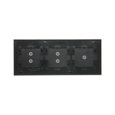 SIMON 54 TOUCH Dalle tactile 3 modules 1 tablette tactile + 2 tablettes tactiles verticales + 2 tablettes tactiles verticales lave solidifiée