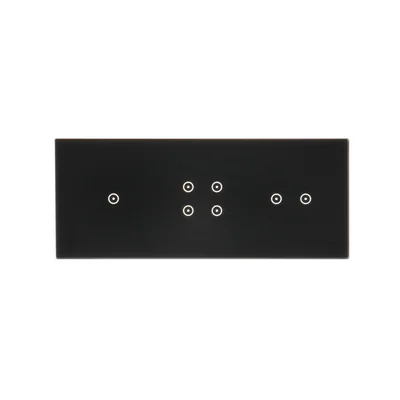 SIMON 54 TOUCH Dalle tactile 3 modules 1 tablette tactile + 4 tablettes tactiles + 2 tablettes tactiles horizontales lave solidifiée