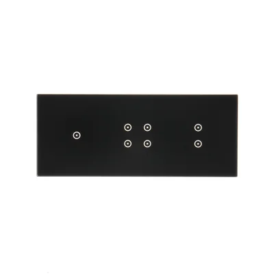 SIMON 54 TOUCH Dalle tactile 3 modules 1 tablette tactile + 4 tablettes tactiles + 2 tablettes tactiles lave solidifiée verticale