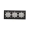 SIMON 54 TOUCH Dalle tactile 3 modules 1 touchpad + 2 touchpads horizontaux + 2 touchpads verticaux silver fog