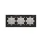 SIMON 54 TOUCH Dalle tactile 3 modules 1 touchpad + 2 touchpads verticaux + 2 touchpads verticaux silver fog