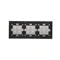 SIMON 54 TOUCH Dalle tactile 3 modules 1 touchpad + 4 touchpads + 4 touchpads silver fog