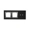 SIMON 54 TOUCH Dalle tactile 3 modules 2 pavés tactiles horizontaux + 2 trous pour accessoires lunar lava