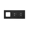 SIMON 54 TOUCH Dalle tactile 3 modules 2 pavés tactiles verticaux + 2 pavés tactiles verticaux + 1 trou pour accessoires lunar lava