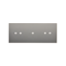 SIMON 54 TOUCH Dalle tactile 3 modules 2 touchpads horizontaux + 1 touchpad + 2 touchpads horizontaux silver fog