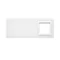 SIMON 54 TOUCH Dalle tactile 3 modules 2 touchpads horizontaux + 2 touchpads horizontaux + 1 trou pour accessoires blanc nacré